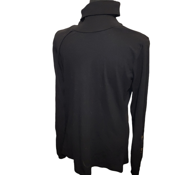 Turtleneck Top Black sz XL - Picture 2 of 2